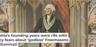 George Washington was initiated into Freemasonry at the age of 20. Strobridge & Co. Lith./Library of Congress via AP